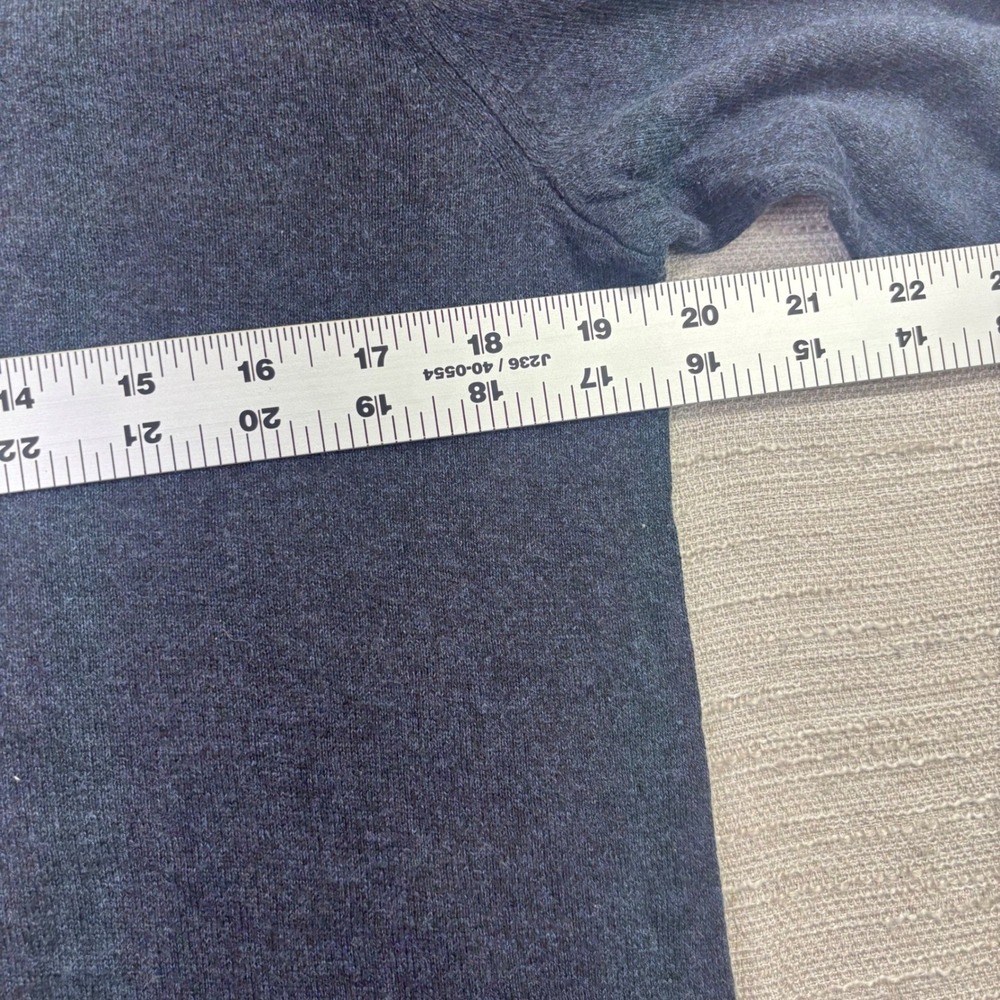Banana Republic Mens Silk Cashmere Blend V-Neck Sweater Blue Heather Size Medium - Picture 7 of 10